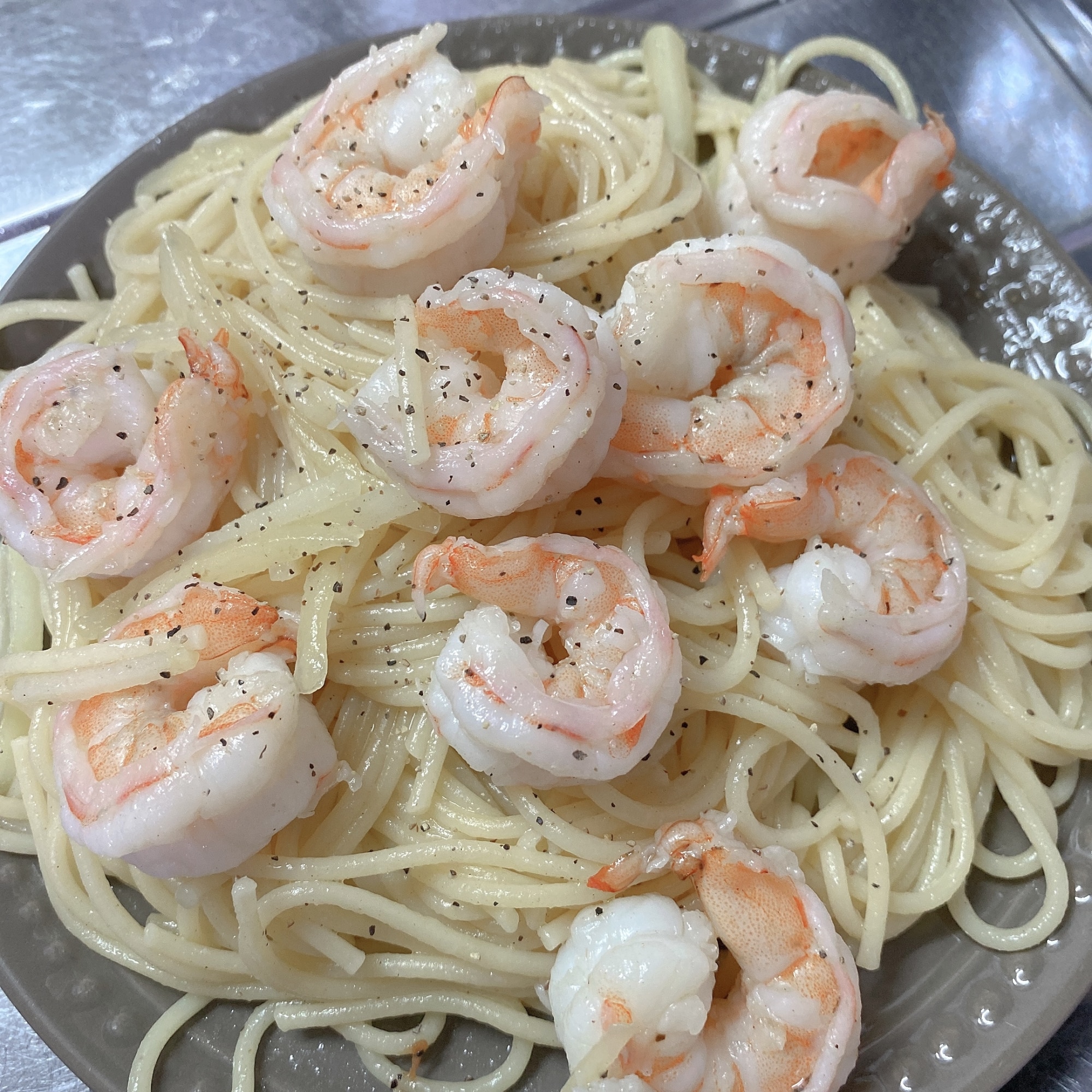 ガーリックバターシュリンプパスタのレシピ