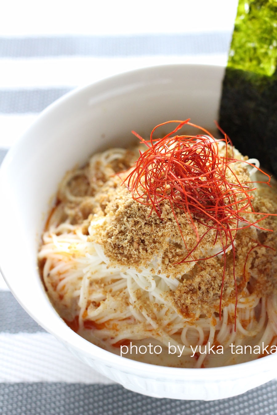 包丁いらず！５分でできる☆坦坦風豆乳そうめん