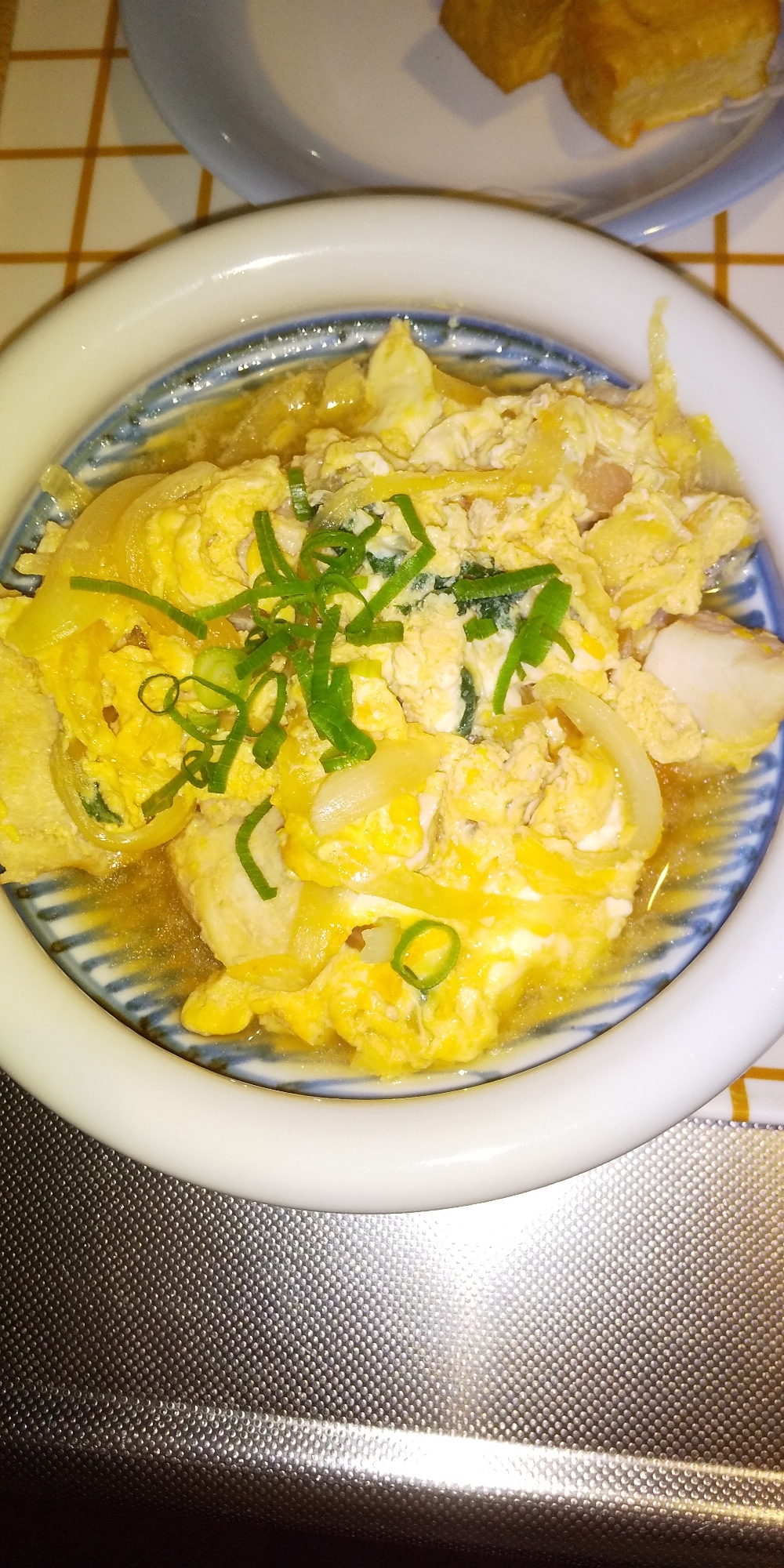 鶏むね肉で親子丼風
