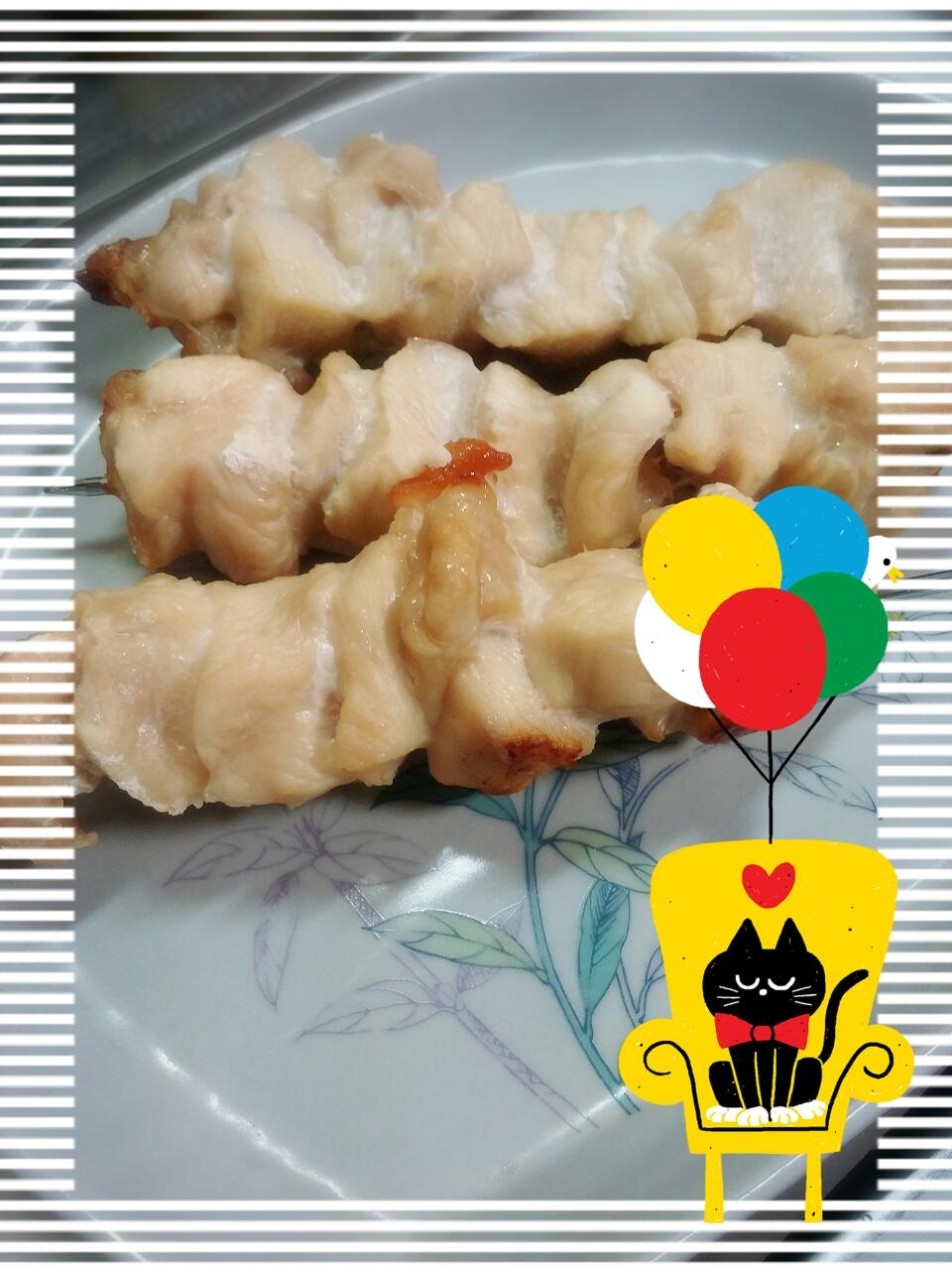 ノンフライヤーde焼き鳥～(*´ω｀*)