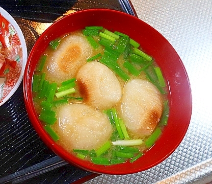 もち麩の味噌汁