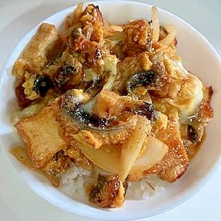 土用の鰻　☆　厚揚げ入り　うな玉丼
