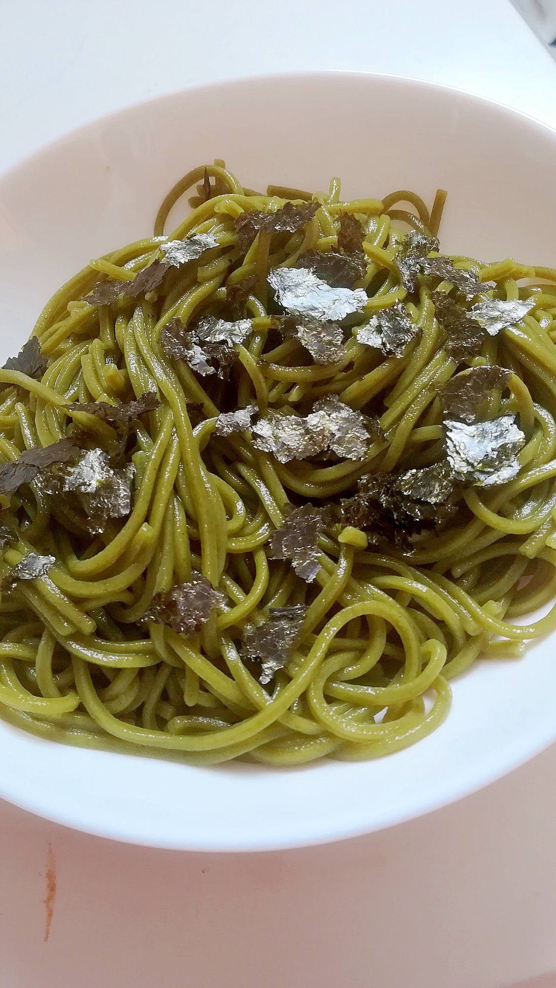 やさいのなちゅるん♪焼き海苔ラー油のぶっかけうどん