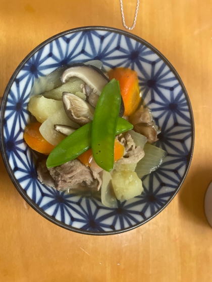 肉じゃがを作ろうと思っていた時、干し椎茸を頂いきました。
上品で美味しく出来ました。
手間もそれほど掛かりませんでした。
ありがとうございました。