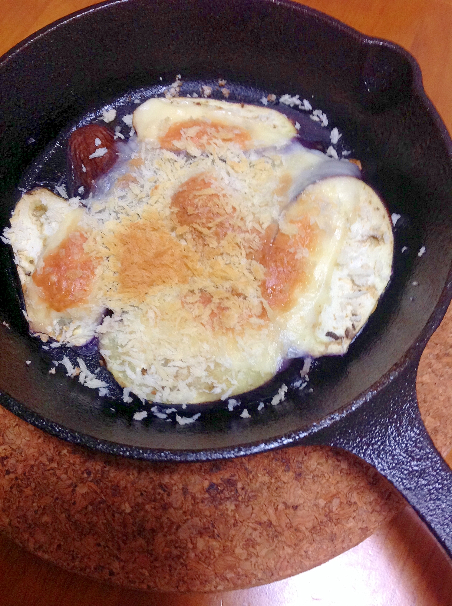 なすパン粉焼き