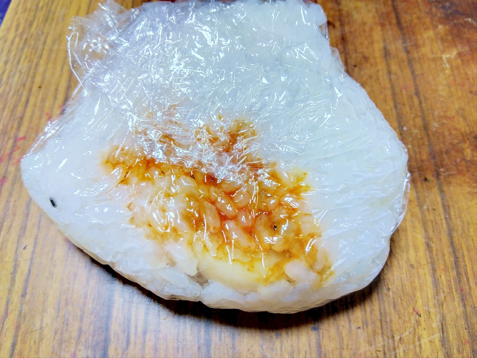 韓国風ホタテおにぎり