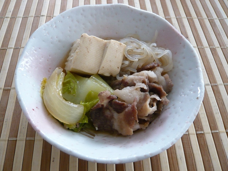 簡単、豚肉豆腐