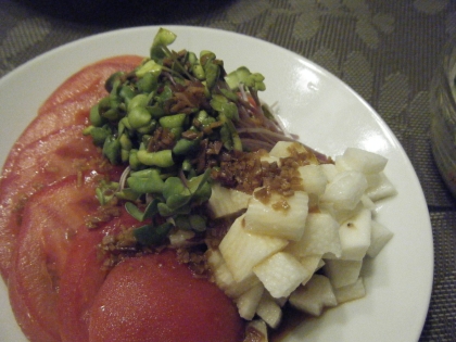 長芋とレタスのサラダ