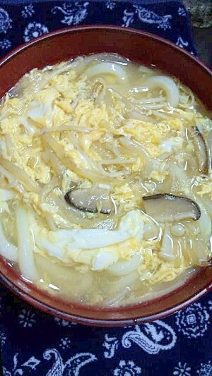 スープの残りで即席卵うどん レシピ・作り方 by れんど - 楽天レシピ