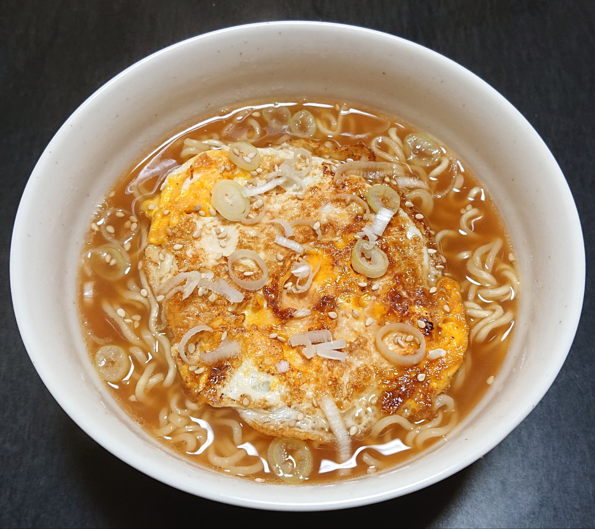 インスタントで☆甘辛玉子の味噌ラーメン