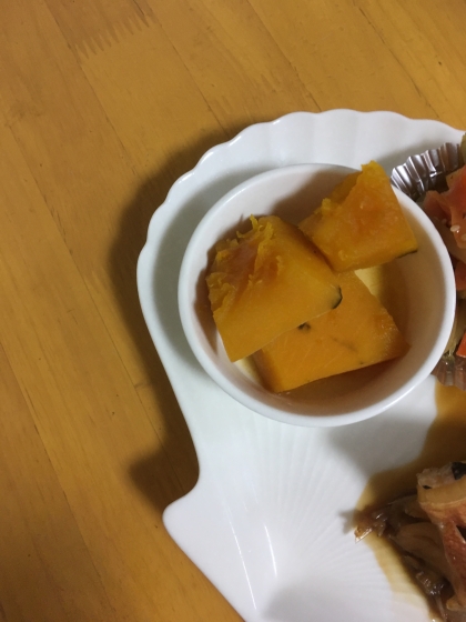 めんつゆだけ☆かぼちゃの煮物
