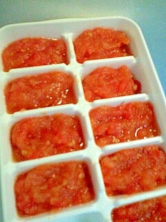 離乳食に 和風トマトソースの冷凍保存 レシピ 作り方 By にゃんこすけ321 楽天レシピ