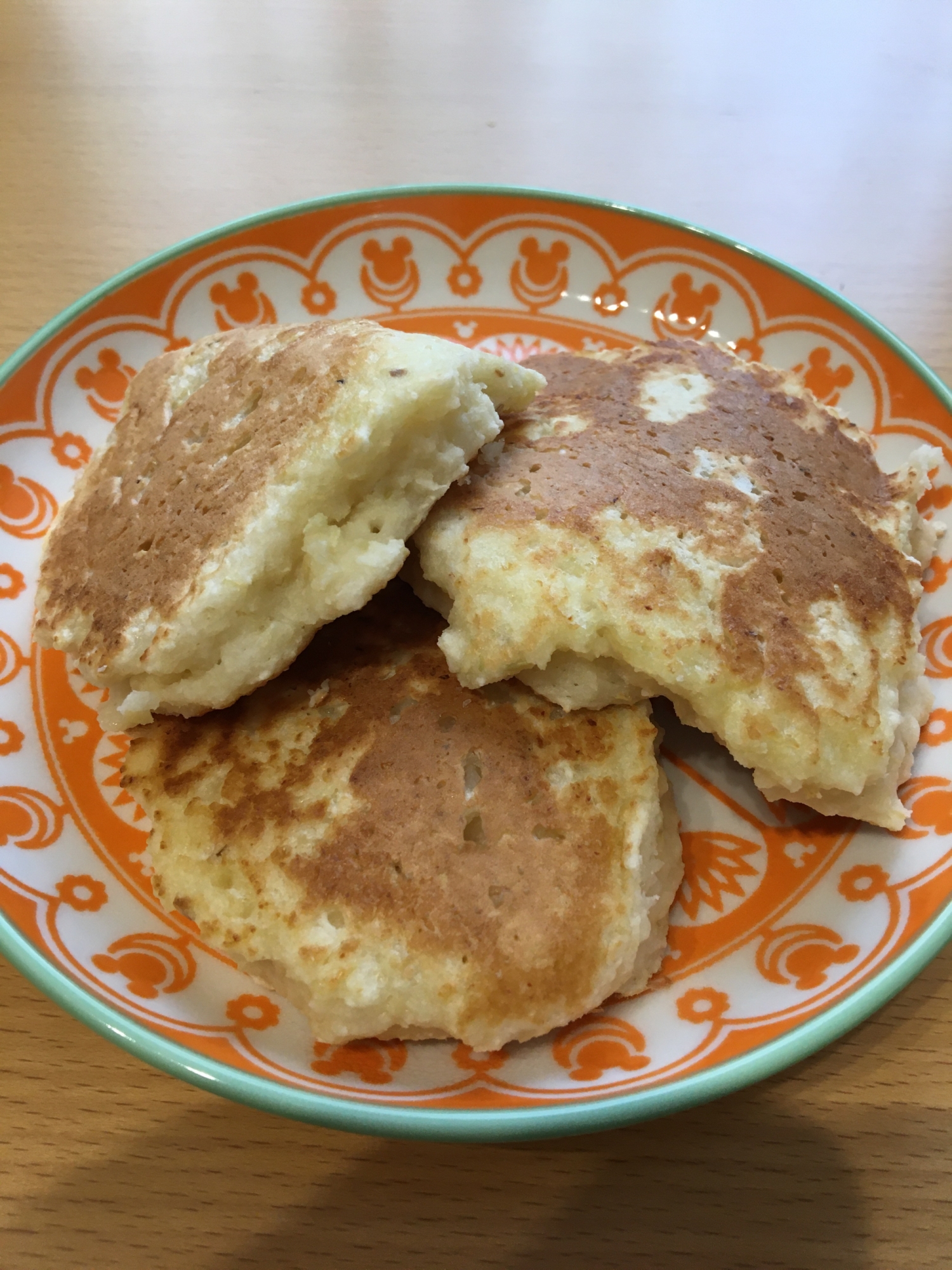 材料３つでおからホットケーキ