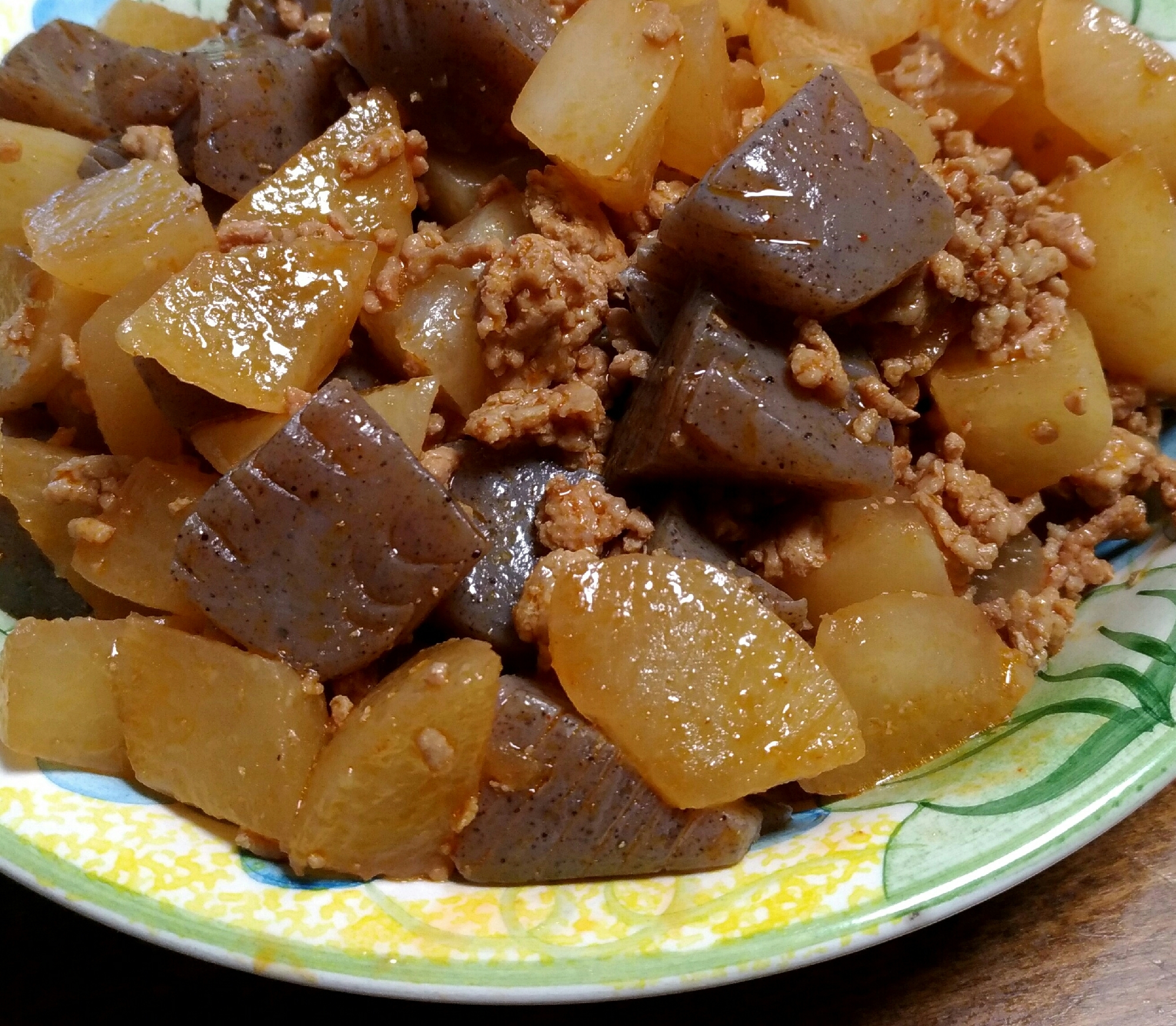 ピリ辛！大根・こんにゃく＆豚ミンチの煎り煮