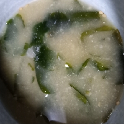 生わかめの味噌汁