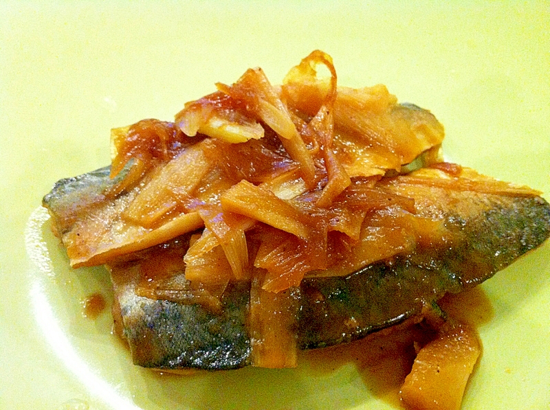 鯖のネギ生姜煮