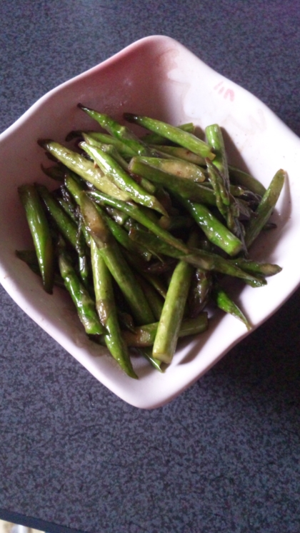 頂いたアスパラで作りました。簡単に作れていいですよね！
ごちそうさまでした＾＾