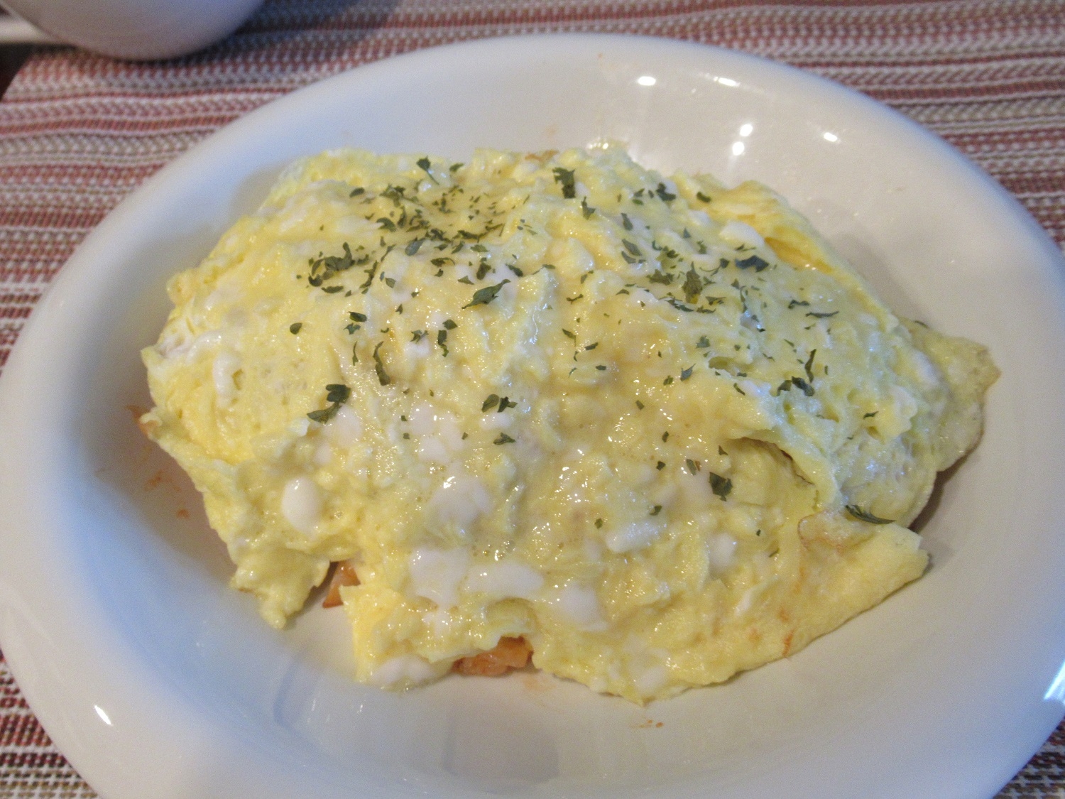 食べごたえ十分！大きめ具材のオムライス