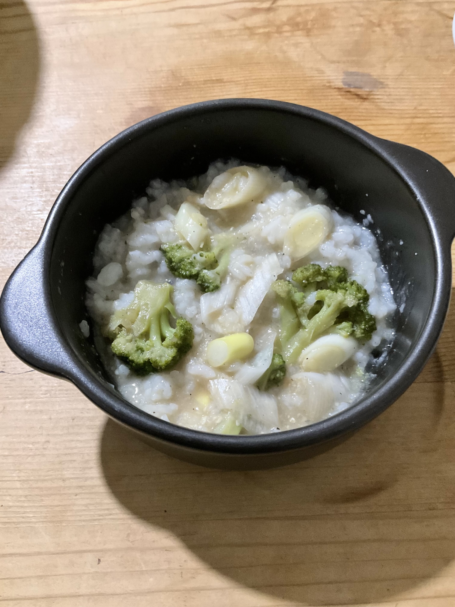 ブロッコリーねぎ入りおじや