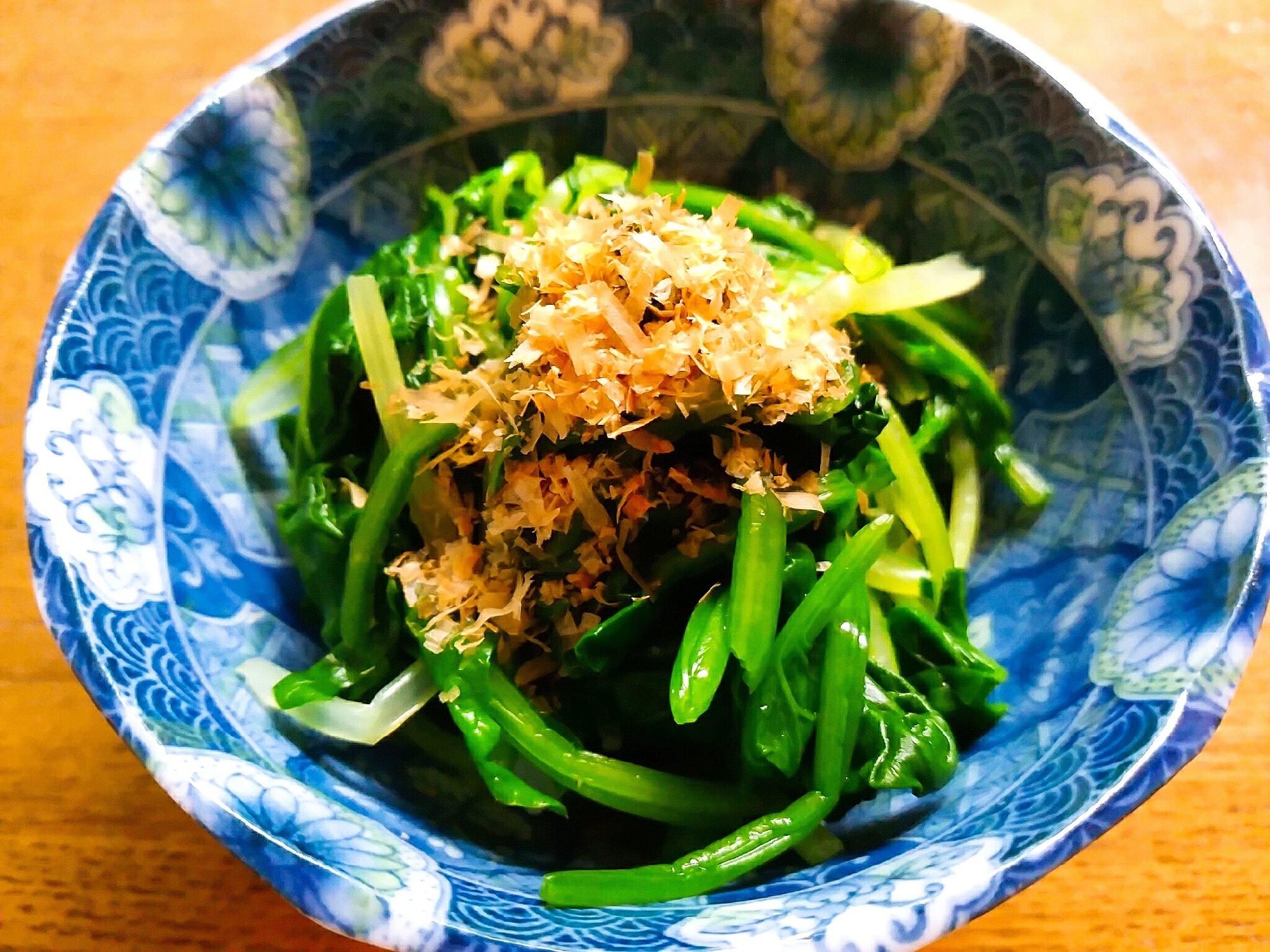 水菜とほうれん草のお浸し