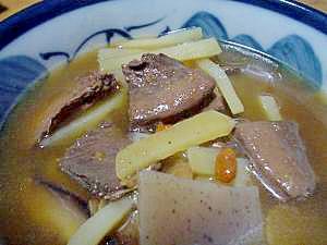 カツオのアラとポテトのスープ