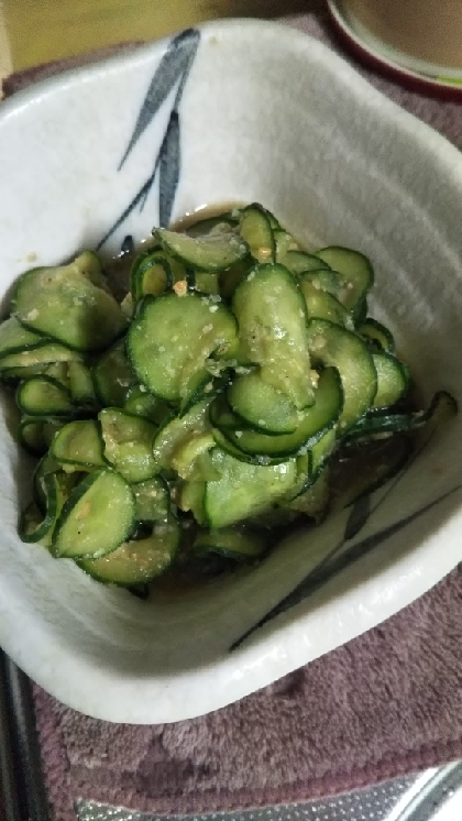 胡瓜の酢味噌和え