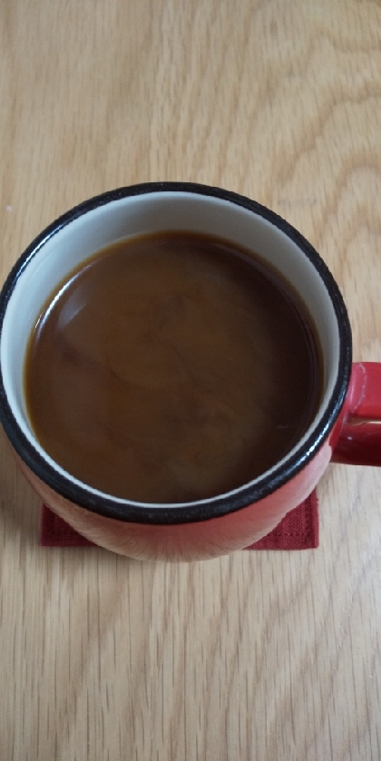 ミルク生姜のホットコーヒー