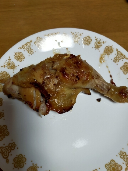 圧力鍋でやわらかい？骨付き鶏もも肉の醤油ソテー♪