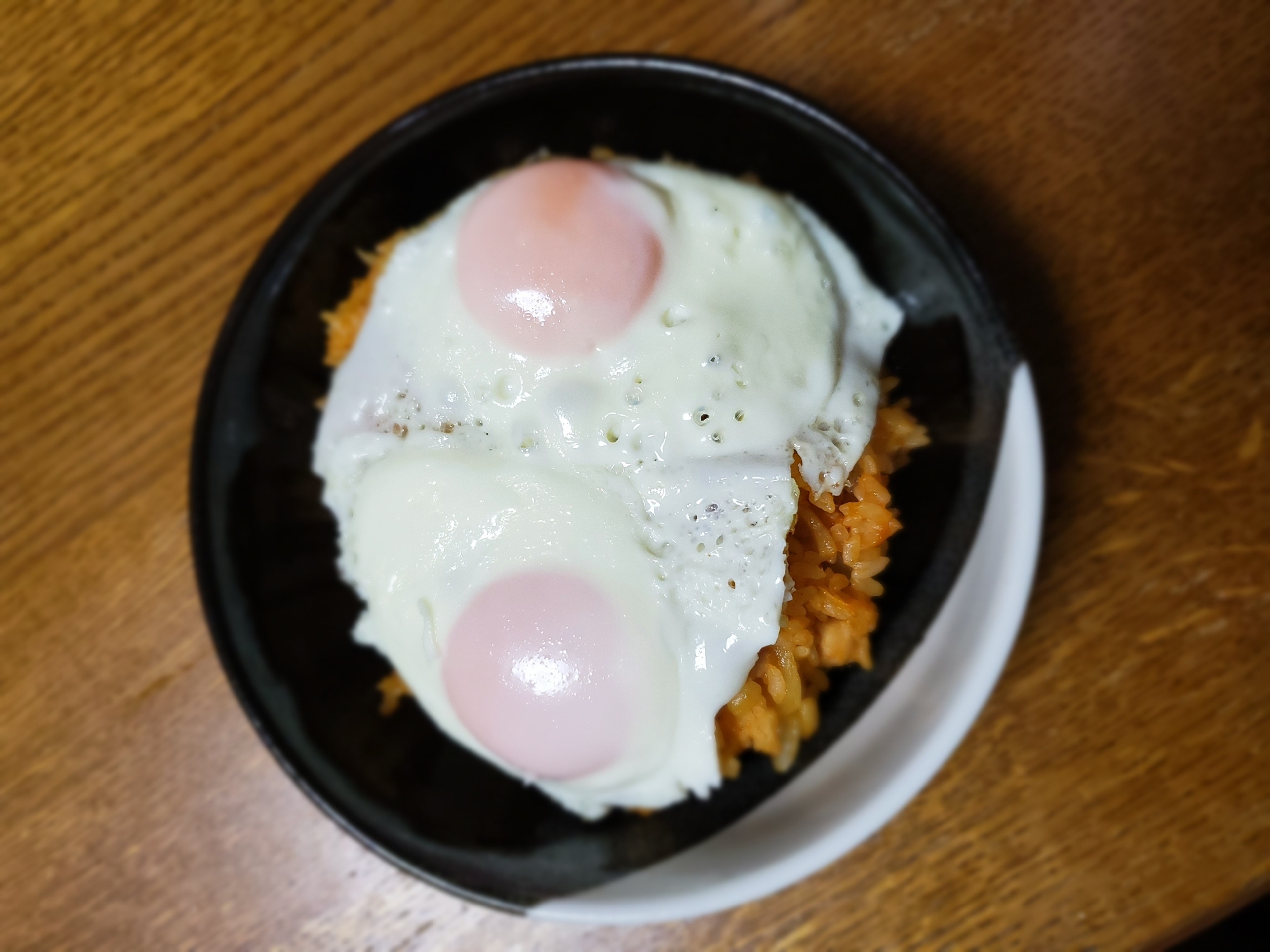 ケチャップライスの目玉焼きのせ