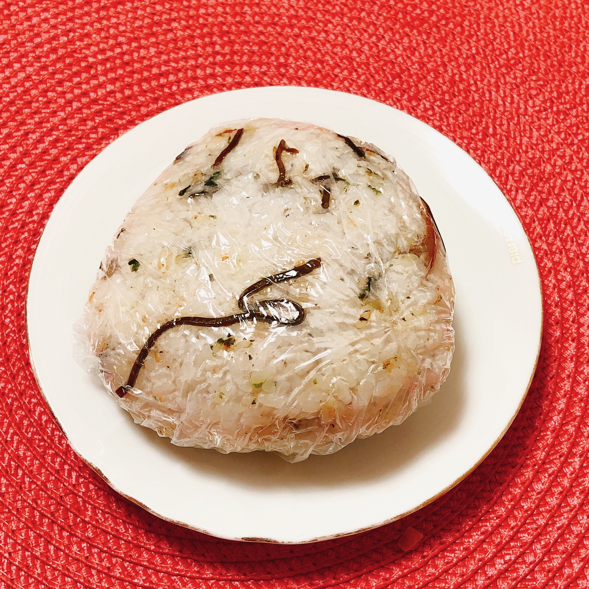 大きなおにぎり☆ふりかけ&塩昆布