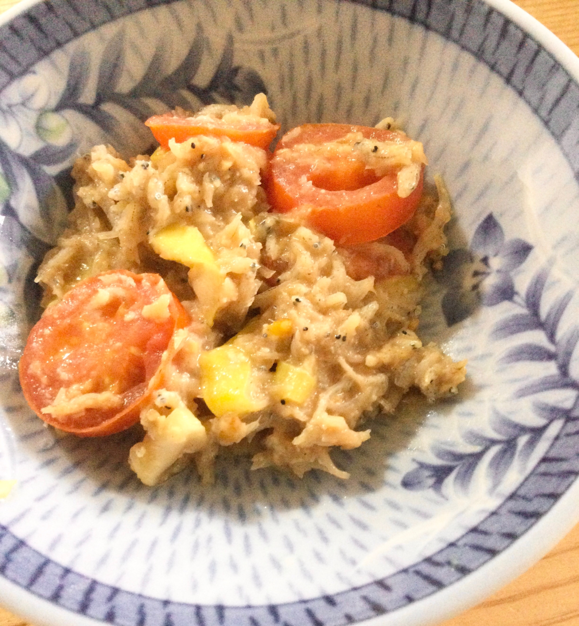 しらすねぎプチトマトの味噌炒め♫