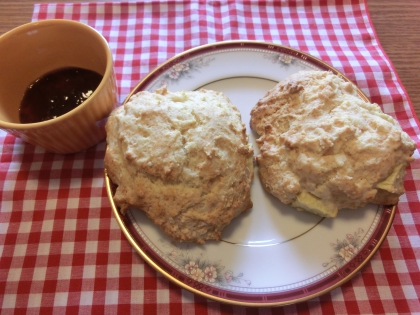 ホットケーキミックスで！さつまいものスコーン