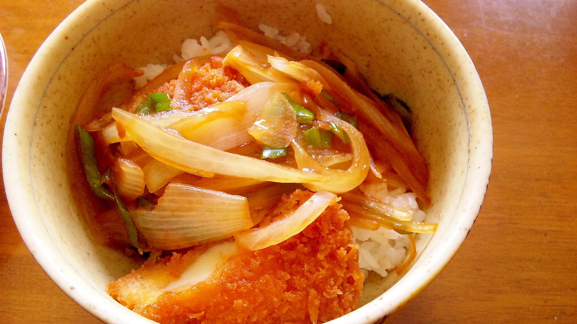 お惣菜でイカカツ丼