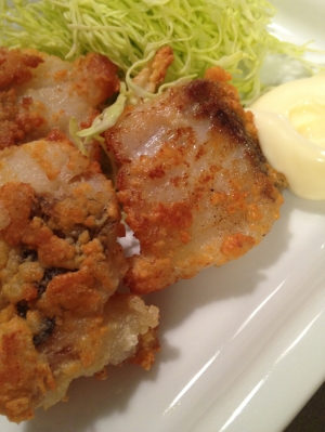 たらのから揚げ  粉チーズ衣
