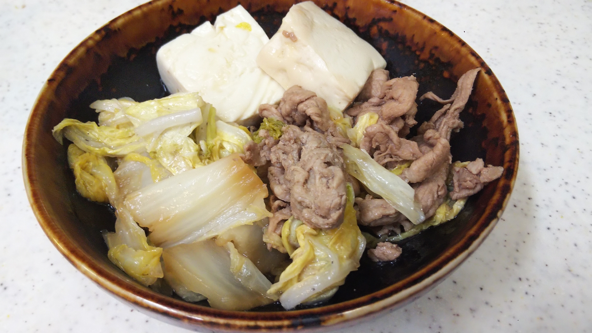 白菜たっぷり肉豆腐