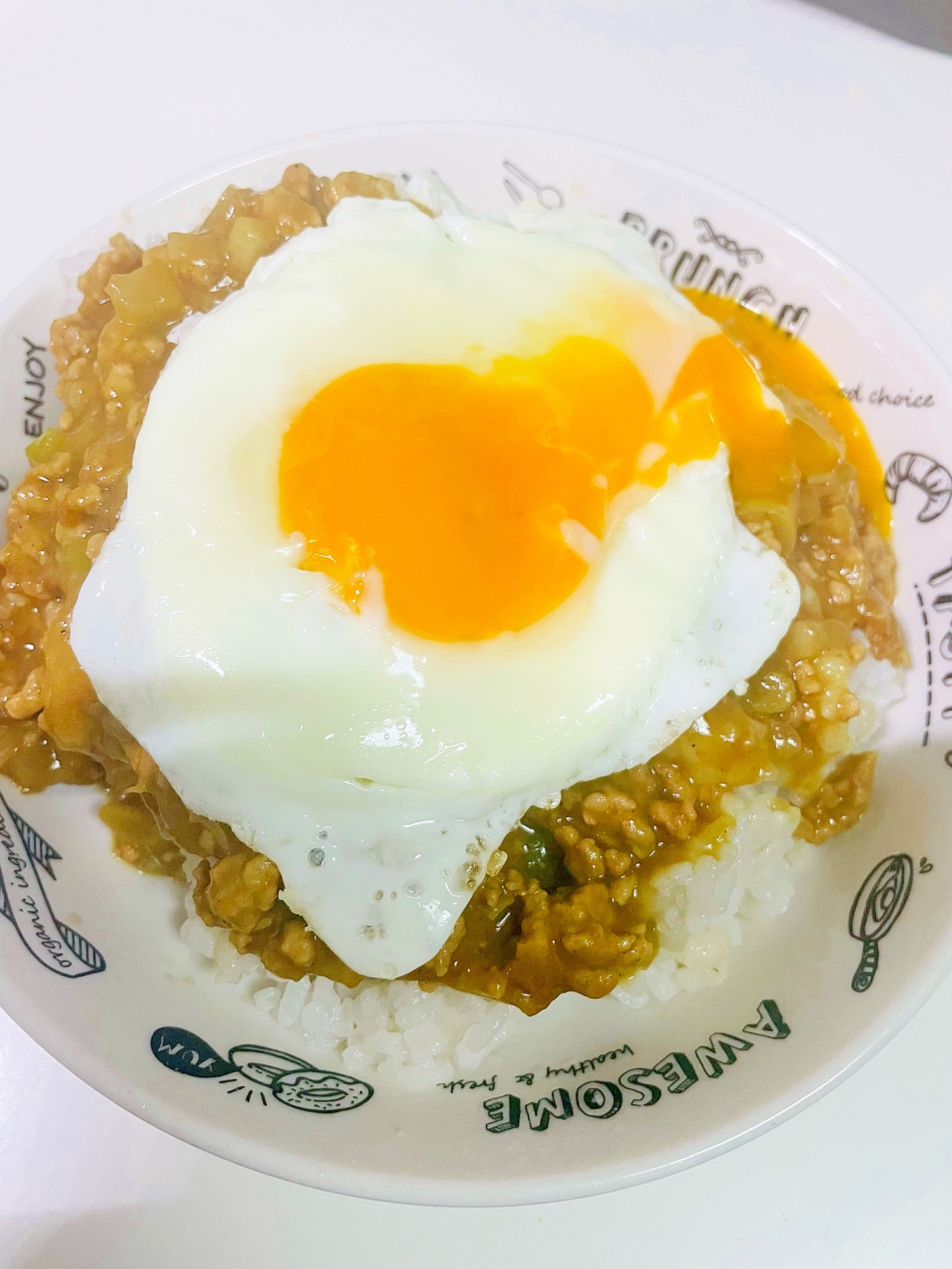 簡単！長ネギとひき肉のドライカレー