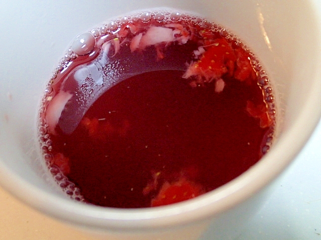 ❤苺入り美的赤梅酒❤