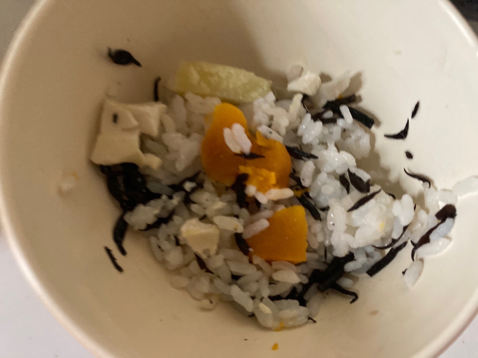 離乳食✌ 南瓜と豆腐のひじき混ぜご飯