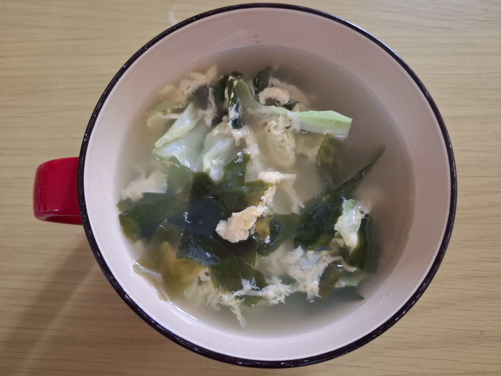 わかめと卵のスープ