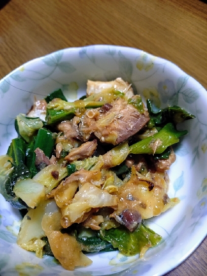 サバの味噌煮缶で簡単！キャベツとサバの味噌炒め煮