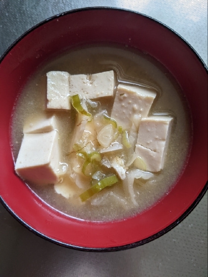 葱と豆腐の味噌汁