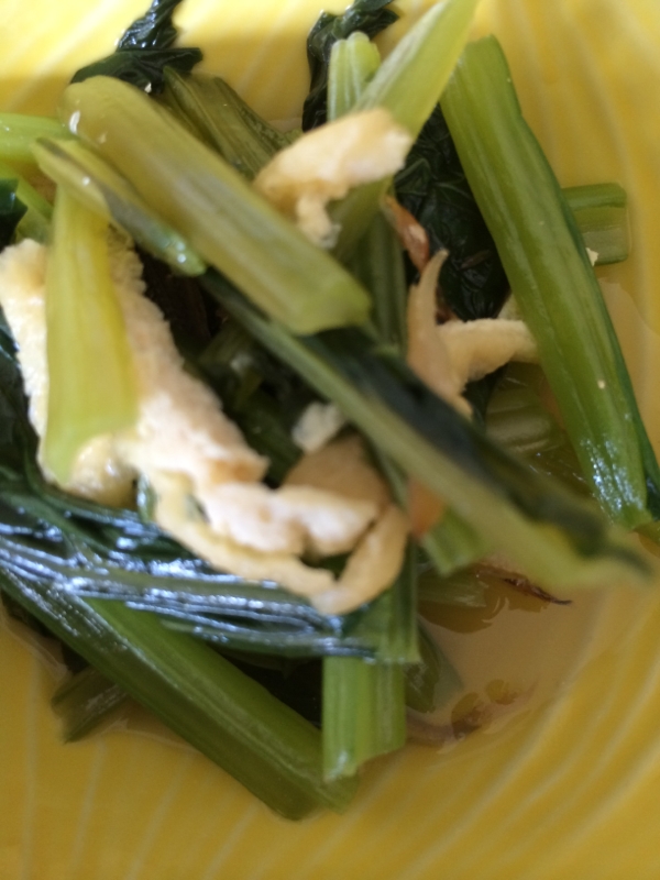 小松菜と油揚げの酢の物(´Д` )
