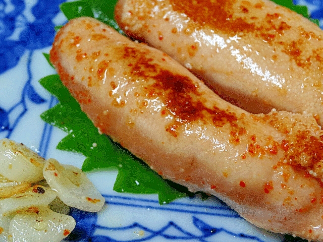 しっとりレアで 焼き明太子ガリバタ風味 レシピ 作り方 By Startrek 楽天レシピ