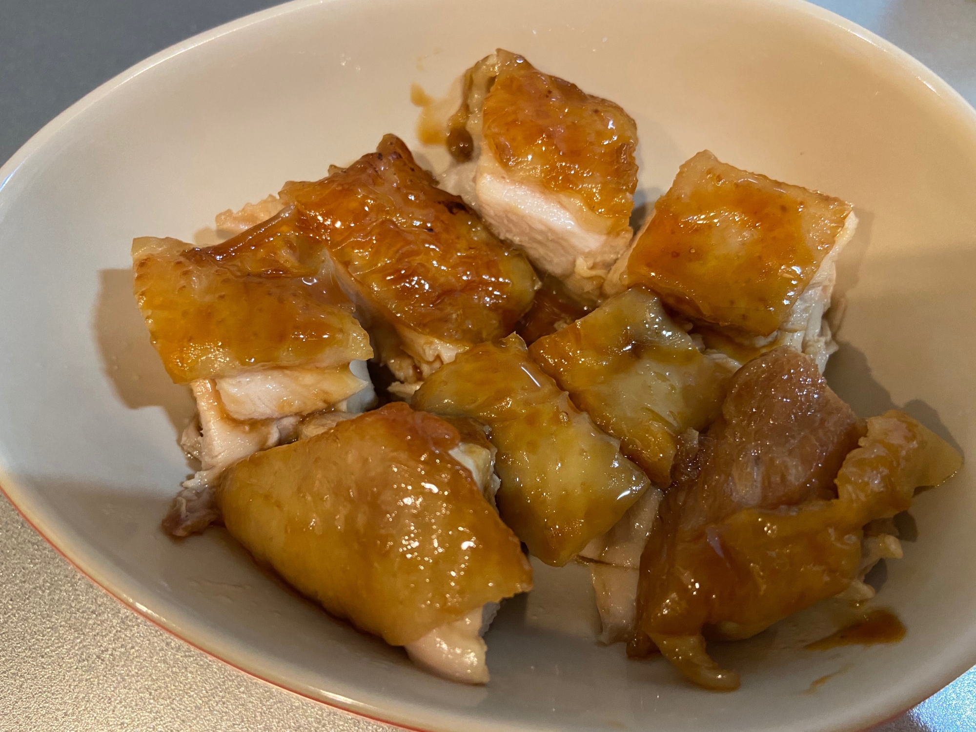 子供と食べる　てりやきチキン