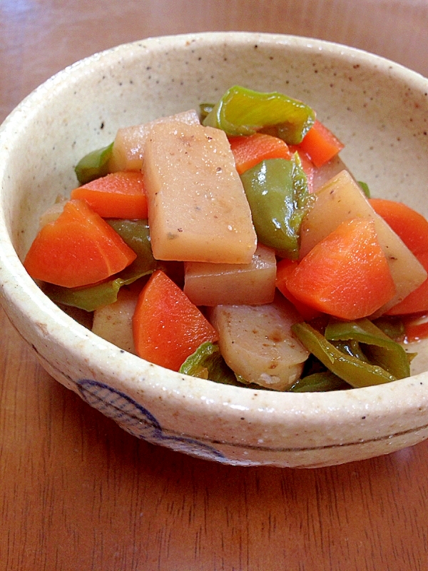 こんにゃくとピーマンの煮物