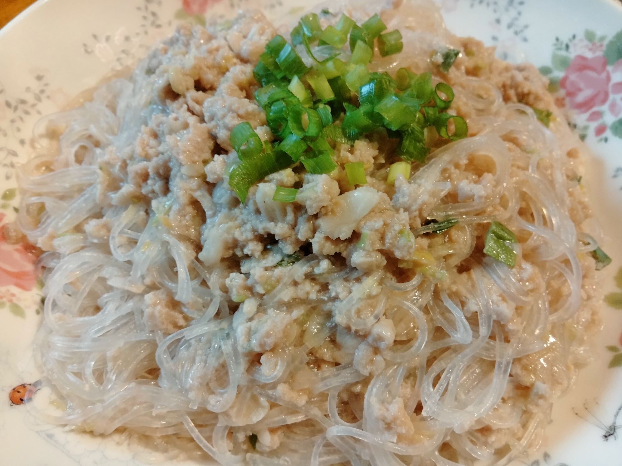 簡単♪餃子のたねで中華春雨炒め