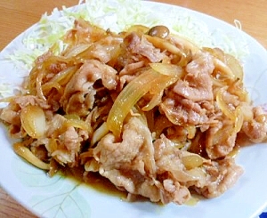 こっくり味のシメジ入り豚ロース薄切り肉の生姜焼き レシピ 作り方 By Yumep01 楽天レシピ