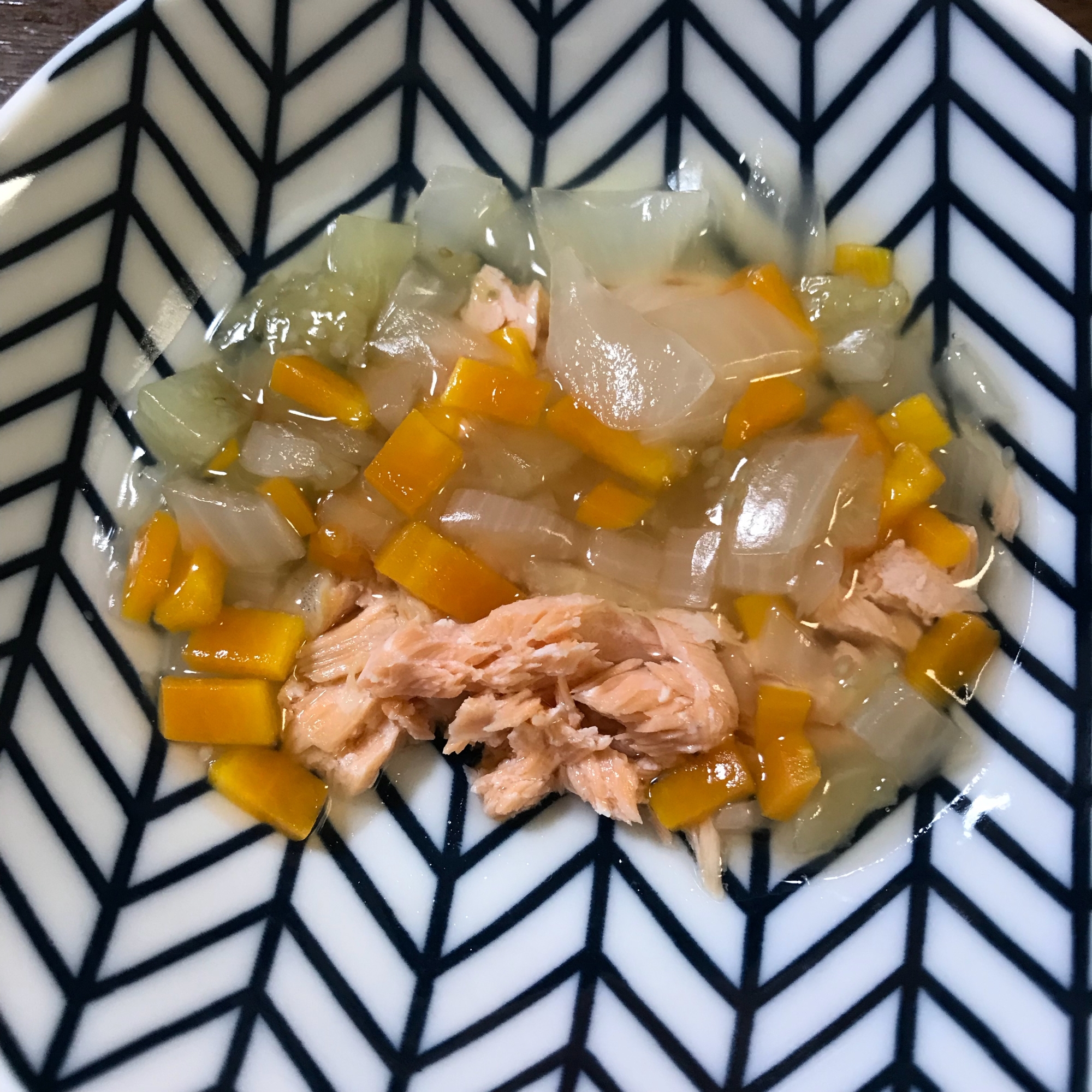 10ヶ月離乳食 鮭の野菜あんかけ レシピ 作り方 By まるちゃむごーさん 楽天レシピ