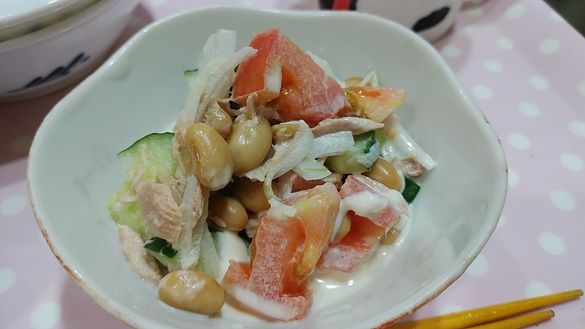 簡単!大豆とツナのサラダ