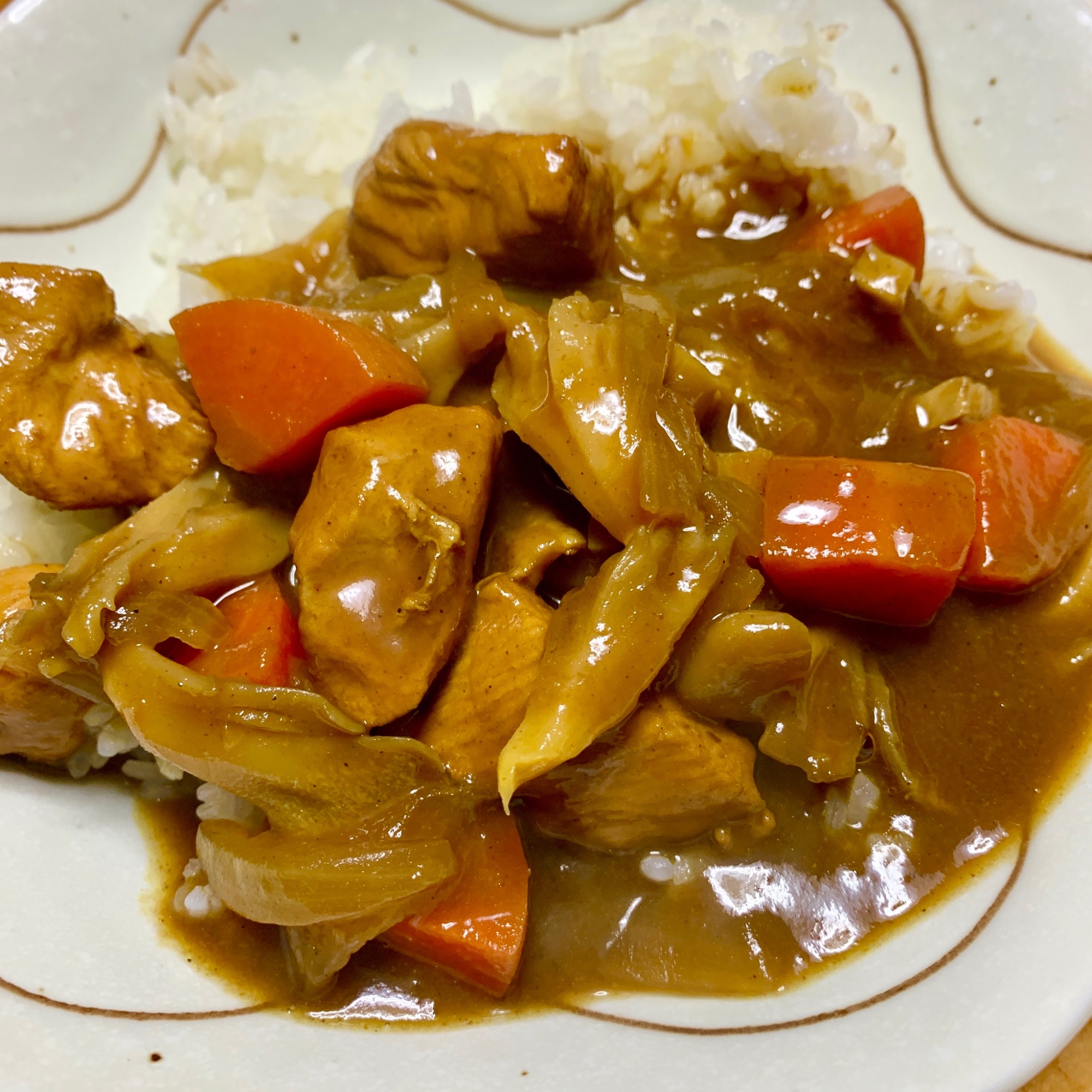 食物繊維たっぷり＊きのこのチキンカレー＊